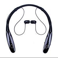 Bluetooth Headphones 14Hr Working Time, Truck Driver Bluetooth Headset, Wireless Magnetic Neckband Earphones, V4.2 Noise Cancelling Earbuds w/Mic, Compatible with Any Bluetooth Equitments (V2-Black)