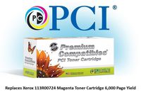 Premium Compatibles 113R00724-PCI PCI Xerox Phaser Magenta Toner Cartridge 6K Yield for 6180, 6180DN, 6180N