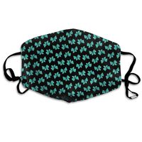 YUIOP Green Butterfly Printed Mask Neutral Mask for Men and Women Polyester Dust-Proof Breathable Mask