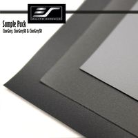 Elite Screens Sample Pack! Includes 3 of Elites Most Popular Front Grey Projection Screen Materials. Includes one Sample Swatch of: CineGrey, CineGrey3D, CineGrey5D (SAMPLEPACK3G)