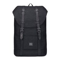 Lightweight Outdoor Travel Backpack Casual Hiking&Camping Rucksack School Daypack Laptop Backpack for 15" Laptop & Tablets by KAUKKO(LINEN-BLACK)