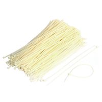 uxcell Nylon Cable Zip Trim Wrap Cord Strap Tie 200mm x 2.5mm 300Pcs Beige