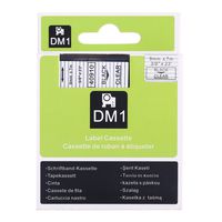 DYMO 40910 D1 High-Performance Polyester Removable Label Tape, 3/8-Inch x 23 ft, Black on Clear