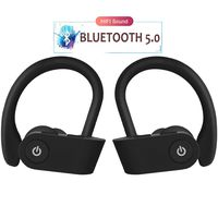 Wireless Earbuds, 5.0 Bluetooth Sports Headphones, Stereo Noise Reduction and Sweat-Proof Headphones in-Ear Built-in Microphone Headphones, Compatible with Apple Airpods Android iPhone, for Sports