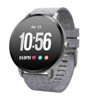 YiMiky Sports Watch, Bluetooth Smart Bracelet Heart Rate Monitor 1.3 Inch Screen IP67 Waterproof Multi Sports Modes Blood Pressure Monitor Fitness Tracker Compatible with iOS and Android - Gray