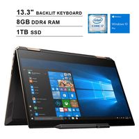 2020 NexiGo Upgraded Spectre x360 13.3 Inch FHD 1080P Touchscreen 2-in-1 Business Laptop| Intel 4-Core i7-8565U up to 4.6GHz| 8GB RAM| 1TB SSD| Intel UHD 620| Backlit KB| FP Reader| Windows 10 Pro