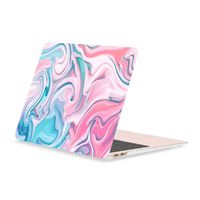 TOP CASE MacBook Air 13 Inch Case 2019 2018 Release A1932 Retina Display, Classic Series Marble Pattern Hard Case Compatible MacBook Air 13" with Retina Display fits Touch ID A1932 - Pink & Hot Blue