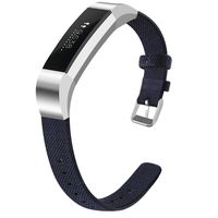 OenFoto Bands Compatible Fitbit Alta HR/Fitbit Alta/Ace, Adjustable Nylon Wristband Replacement Watch Band Strap Accessory Bracelet for Fitbit Alta HR/Fitbit Alta Smart Watch, Dark Blue Small