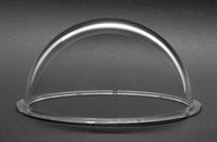 JMX 2.9 Inch Acrylic Indoor / Outdoor Cctv Clear Camera Dome Cover Security Camera Housing