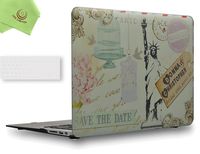 UESWILL 2in1 Painting Statue of Liberty Pattern Painting Hard Shell Case Cover for MacBook Air 13 inch (Model:A1369/ A1466) + Keyboard Cover + Microfibre Cleaning Cloth