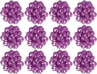 The Gift Wrap Company 12 Count Decorative Confetti Gift Bows, Medium Purple (12/pkg) Pkg/1