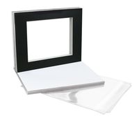 Golden State Art, Acid Free, Pack of 10 11x14 Black Picture Mats Mattes with White Core Bevel Cut for 8x10 Photo + Backing + Bags