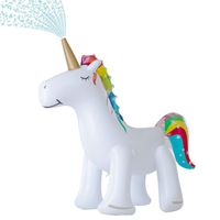 Leader Accessories Unicorn Sprinkler Inflatable Water Toys & Splash Play Mat (Unicorn Sprinkler 5.8ft)