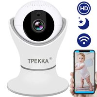 TPEKKA Wireless IP Camera WiFi Camera FHD 1080P Indoor Cam with Two Way Audio Night Vision Motion Detection Pan/Tilt/Zoom 360° Panoramic View for Elder Pet Baby Monitor 2.4GHz Home Security