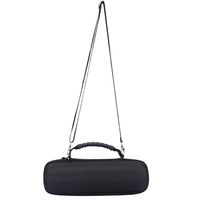 XBERSTAR Portable Travel Carry Storage Hard Case Bag Holder Zipper Pouch for JBL Charge 3 Wireless Bluetooth Speaker and Charger (Black Inner)