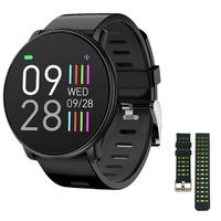 ZKCREATION Smart Watch Heart Rate Monitor Fitness Tracker with Sleep Monitor Stopwatch Pedometer Calorie Sport Watch for Men & Women Compatible with Android and iOS