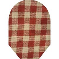 Red Plaid Pouch Cover Closed End