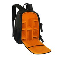 Matoger DSLR SLR Camera Bag Waterproof Backpack Padded Backpack (Orange)