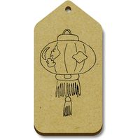 Azeeda 10 x 'Chinese Lantern' 66mm x 34mm Gift Tags (TG00076505)