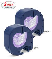 Label Orison LetraTag Refills 16952 S0721530 Clear Plastic Label Tape Compatible with Dymo LT Labeling Maker Plus LT100T QX50,1/2 Inch X 13Feet (12mmx4m),2Pack