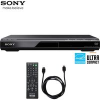 Sony DVPSR210P Progressive Scan DVD Player/Writer, Black with 6ft High Speed HDMI Cable