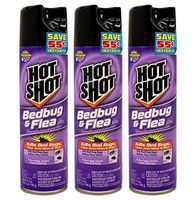 Hot Shot Non-Staining Bed Bug and Flea Killer, 17.5-Ounce (Pack of 3)