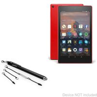 Amazon Fire HD 8 (2017) Stylus Pen, BoxWave® [EverTouch Capacitive Stylus] Fiber Tip Capacitive Stylus Pen for Amazon Fire HD 8 (2017) - Jet Black
