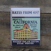 Vintage California Matchbook Note Cards Mix No. 2, Set of 12 Stationery Cards