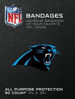 NFL Officially Licensed Bandages, 1"x3", 50/box (Carolina Panthers)