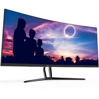 Deco Gear 35" Curved Ultrawide E-LED Gaming Monitor, 21:9 Aspect Ratio, Immersive 3440x1440 Resolution, 100Hz Refresh Rate, 3000:1 Contrast Ratio (DGVIEW201) (Single Monitor)