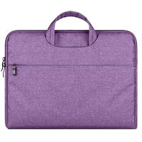 Jennyfly Sleeve Case for 15.6 inch Laptop, Protection Handbag Case with Handle Laptop Sleeve Cover Briefcase 360° Protective MacBook Carrying Bag for 15.6 inch Laptop MacBook Tablet - Purple