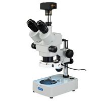 OMAX 3.5X-90X Trinocular Stereo Zoom Microscope with 14MP Digital Camera and 54 LED Light