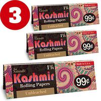 Kashmir Unbleached 1 1/4 Rolling Papers-Made in The USA (3)