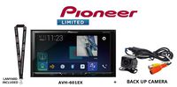 PIONEER AVH-601EX 7" DVD Receiver with HD Radio, Remote and Backup Camera and a SOTS Lanyard (Renewed)