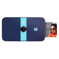 KODAK Smile Instant Print Digital Camera - Slide-Open 10MP Camera w/2x3 Zink Paper, Screen, Fixed Focus, Auto Flash & Photo Editing - Blue