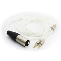 NewFantasia HiFi Cable with 4-pin XLR Balanced Male Compatible with Sennheiser HD700, HD 700 Headphones Silver Plated Replacement Audio Upgrade Cable