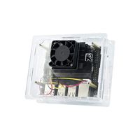 Acrylic Case/Cover with Dedicated Cooling Fan for Jetson Nano Developer Kit Dust Resistant
