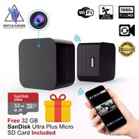 Hidden Camera USB Wall Charger - WiFi Spy Cam on Nanny, Pet, Thief - Superior Motion Detection - Full HD 1080P, Wireless Live Monitoring [Free 32 GB SanDisk Micro SD Card Included]