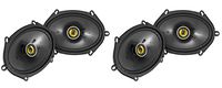 (4) KICKER 46CSC684 CSC68 6"x8" 6x8 450 Watt 4-Ohm Car Coaxial Speakers CSC684