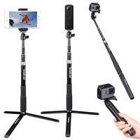 Smatree Telescoping Selfie Stick with Tripod Stand Compatible for GoPro Hero Fusion 8/7/6/5/4/3+/3/Session/GOPRO Hero (2018)/Cameras,DJI OSMO Action,Ricoh Theta S/V,Compact Cameras and Cell Phones