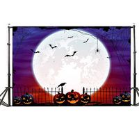 Photography Background, WensLTD Halloween Backdrops 5x3FT Lantern Background Photography Studio Decoration (E)