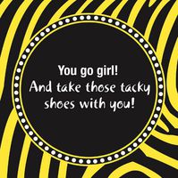 Cocktail Size Paper Napkin,You Go Girl