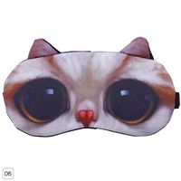 Niome 3D Funny Animals Pattern Sleeping Eye Mask Soft Black Eye Shade Bandage for Travel Rest 7