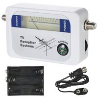 TV Antenna Signal Detector, KKmoon Satellite Signal Finder Satellite Signal Meter Mini TV Antenna Satellite Signal Finder Meter with Compass