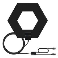 HDTV Antenna, OHAYO 50 Miles Indoor TV Digital Antenna Detachable Amplifier Signal Booster and 10ft High Performance Coaxial Cable