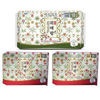 Sofy Body Fit GUIERANG Korea Herbal Sanitary Pads 18ea (Large 29cm) X 1CASE + BODYFIT Guierang Feminine Sanitary Napkins, Sanitary Pad (Medium(25cm) 18p) X2 CASES