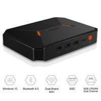 CHUWI HeroBox Windows 10 Home Office Game Mini PC,8GB DDR4 180GB SSD,Expandable 2TB 2.5 Inch HDD,1TB SSD with 2.4GHz/5GHz Dual WiFi 1000Mbps/BT4.2 (HeroBox)