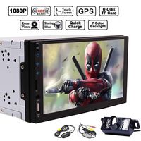 Eincar Android 6.0 Quad Core Car Autoradio 7" Full Capacitive Multi-Touch Screen WiFi Double DIN Car Radio Stereo Support BT GPS Navi OBD2 Built-in Microphone USB SD Game+Free Rear Camera