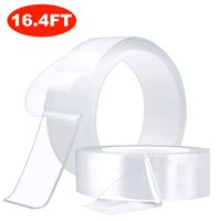 Double Sided Mounting Carpet Tape Heavy Duty, Traceless Washable Removable Strong Adhesive Rug Tape Gripper, Reusable Clear Anti Slip Gel Grip Tape