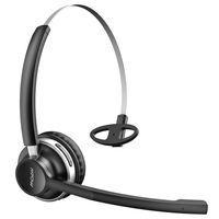 Mpow Trucker Bluetooth Headset, Dual Microphone Noise Canceling Office Headsets with Wired Mode, Lightweight On Ear Truck Driver Headset, Handsfree Car Bluetooth Headphones for Cell Phone/Call Center